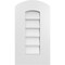 Ekena Millwork Arch Top Surface Mount PVC Gable Vent: Functional, w/ 3-1/2"W x 1"P Standard Frame, 12"W x 22"H GVPAR12X2201SF - alternate 1